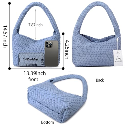 Image of Shoulder Hobo Bags for Women,Summer Beach and Travel Mini Cute Tote Bag,Soft Vegan Leather Underarm Purse for Daily | Soft Underarm Bags