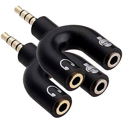 QOCXRRIN 3.5mm U-Splitter 458 Combo 3.5mm Audio Jack to Headphone Microphone Splitter Converter Adaptor (Specially Design for Mobile Tablet and Laptop(Only 1 Input for Audio)(Pack of 2)-image-39