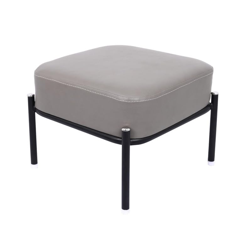XVIA Soft Cushion & Leather Finish and Thick Metal Stool Sitting Stool Living Room Furniture Office Stool Dressing Table(1 PCS)