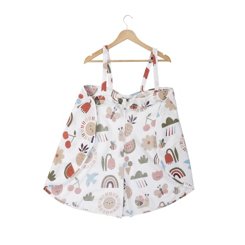 Image of Wakefit Nursing Pillow with Cape for Breastfeeding & Baby Care | 5 in 1 Feeding Pillow with 100% Cotton Removable Cover | Super Soft & Machine Washable | Farmhouse