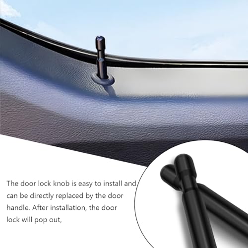 image for Mandark 4PCS Car Door Lock Knobs, Front Rear Auto Interior Door Lockin