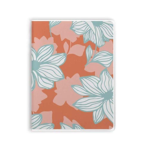 Carnet de peinture fleur vert orange idéal pour croquis de voyage en plein air