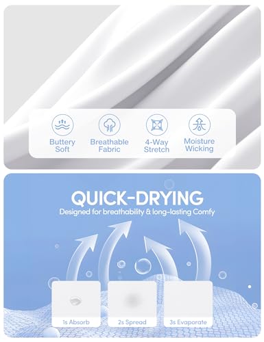 Iuga Tennis Dress With Built In Shorts And Bra Adjustable Straps Athletic Dress For Women Summer Golf Active Workout Dress White thumb #3