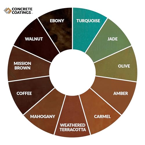 CC Concrete Coatings Vivid Acid Stain for Concrete | Ebony | 1-Gallon