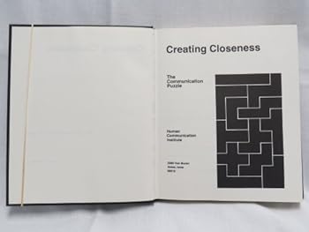 Hardcover Creating closeness: The communication puzzle Book