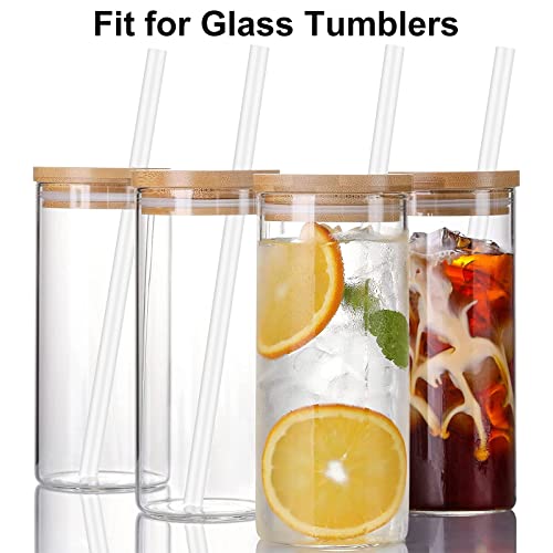 Replacement Straws For Stanley Tumbler Cups 20-40 Oz, 6-Pack Reusable Thickened Plastic Clear Straws With Brush,Fit For Most Tumblers (12.1"(40Oz And Above)) #TOP5