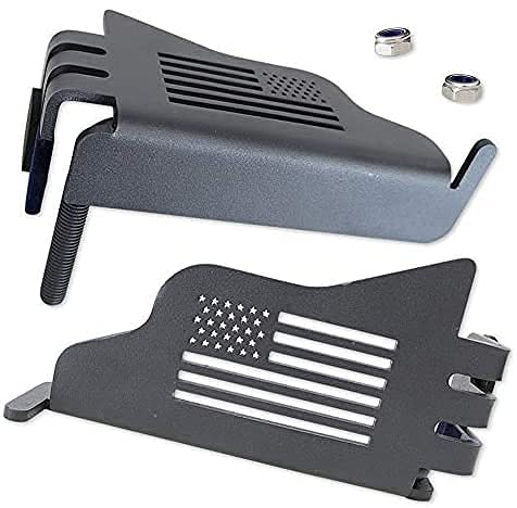 Bestaoo Front Foot Pegs with US Flag Style for 2018-2022 Jeep Wrangler JL Unlimited Sport Rubicon Sahara Gladiator JT - 1 Pair