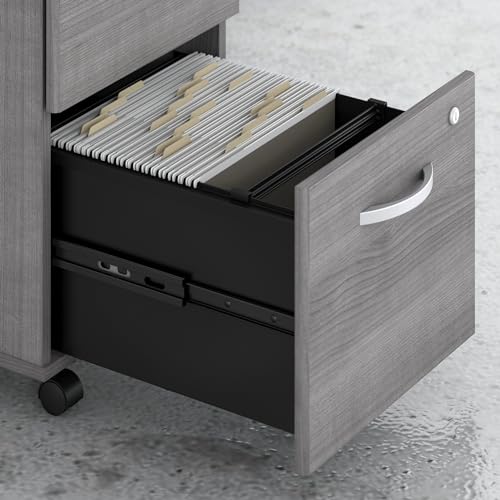 Bush Business Furniture Studio C 3 Drawer Mobile File Cabinet in Platinum Gray | Assembled Office Storage Unit for Home or Commercial Spaces by Bush Furniture - Image 4