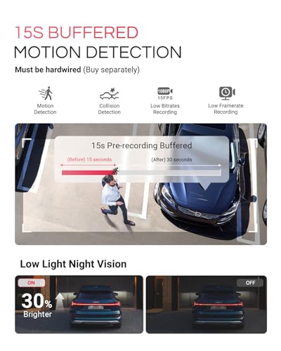 Image of Vantrue E1 Pro 4K Mini Dash Cam Front, STARVIS 2 PlatePix HDR Night Vision Car Camera, Built-in 5G WiFi GPS, 1.54'' IPS Screen, Voice Control, 24 /7 Buffered Parking Mode, Support 1TB Max