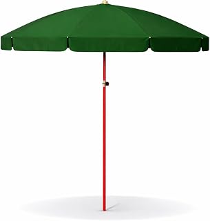 KUMCO Outdoor Garden Umbrella | 8 Feet Diameter | 10 Ribs | Round | Pongee Waterproof Fabric | Steel Shaft | Manual Push-u... Price In India