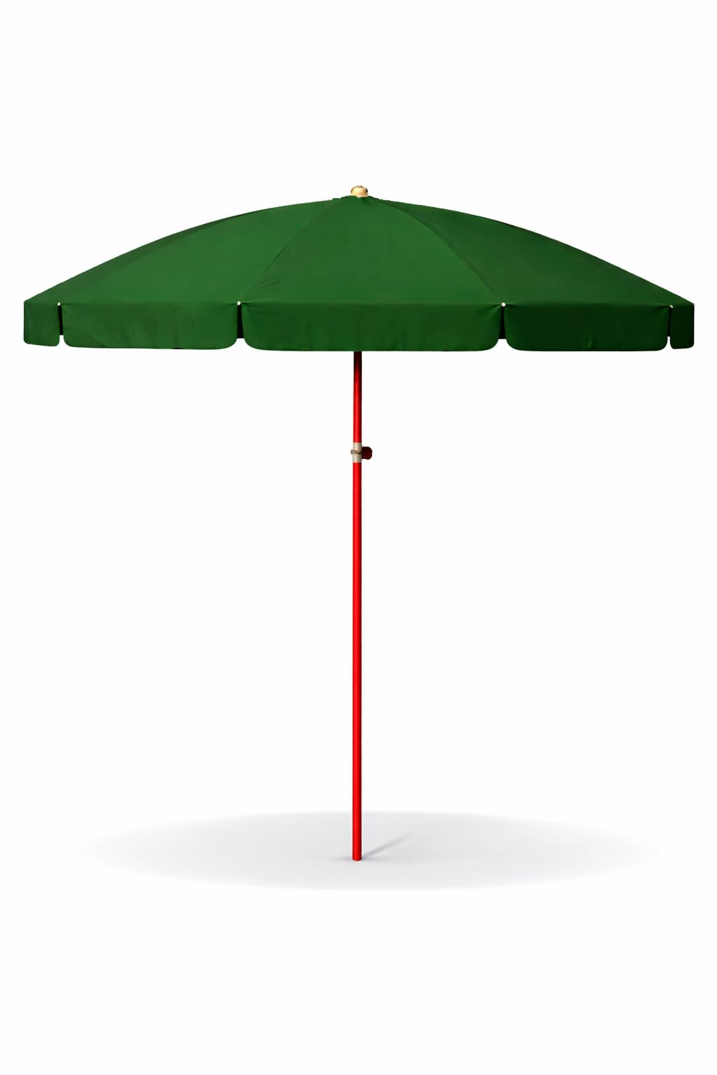 KUMCO Outdoor Garden Umbrella, 8 Feet Diameter (48inch radius), 10 Ribs, Round, Pongee Fabric, Steel Shaft, Manual Push-up, (Green)-image-40