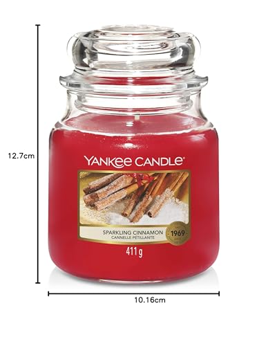 Yankee Candle Candela profumata in giara media | Cannella Vivace | Durata Fino a 75 Ore - Immagine 5