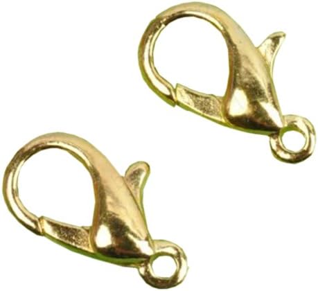 BSI - 50 Pcs Populer Lobster Clasps 12mm ~ Jewelry Making Findings ~ (Gold Plated)