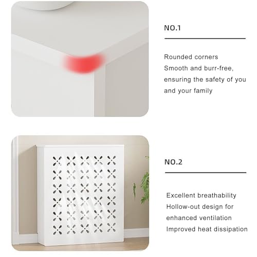 Estante de radiador protector de madera para seguridad infantil en casa 6