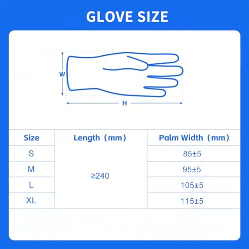 ZMDREAM Nitrile Exam Gloves for Cleaning Food Service Painting Blue Size M to XL Box of 200, 4 mil Thickness(200, M) - Thumbnail 5