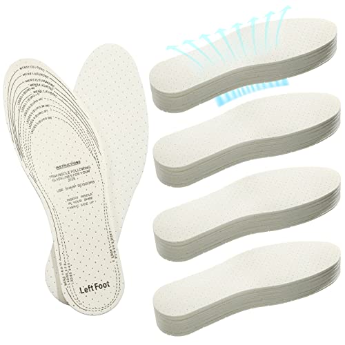 24 pares de plantillas transpirables de látex para hombres y mujeres