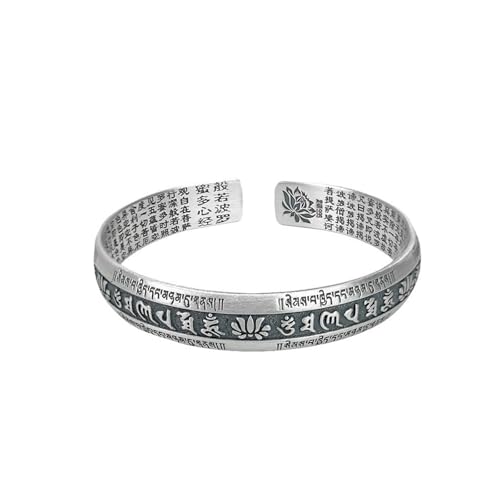 Bracelet Feng Shui et Sutra du Cœur Ajustable Amulette de Richesse