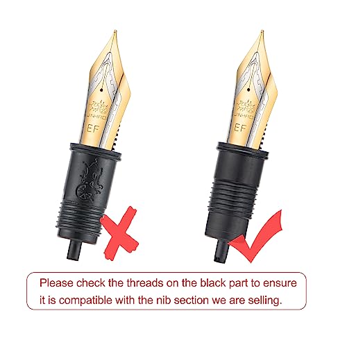 3 Pcs Jinhao X159 Fountain Pen Replaced Nib, 8 Golden Extra Fine Nib #TOP3