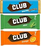 Club Biscuits Bundle, Salted Caramel, Mint and Orange, 21 Bars Total