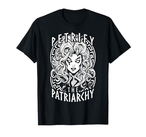 Petrify The Patriarchy Féministe Halloween Goth Medusa Witch T-Shirt