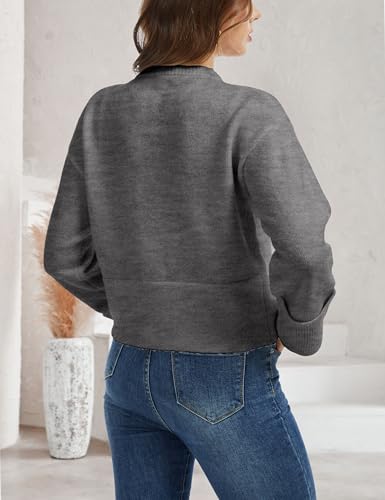 Women's Cardigans Chunky Button Sweaters Casual High-Folded Sleeve Knit Jacket Cozy Fashion Clothing 20253