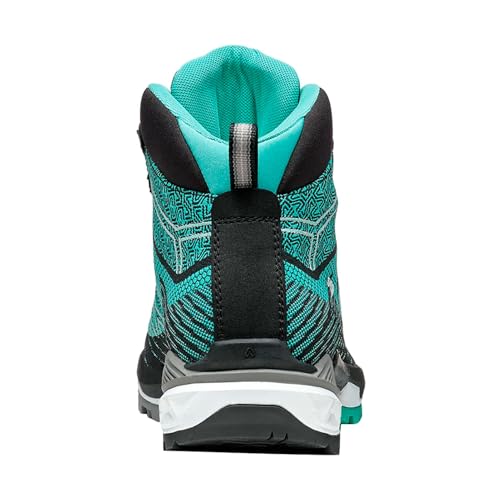Image of ASOLO Womens Falcon Evo Jaquard GV Black /Aqua Green Hiking Boot