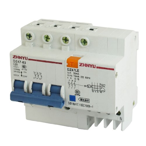 Disjoncteur de fuite DZ47LE 20A pour tableau electrique