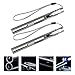 ABOOFAN 2Pcs USB Rechargeable Medical Pen Light Stainless Steel Inspection Lamp with Dual Beam for Nurses Doctors and Silver