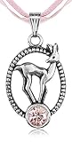 LUISIA Halskette Valentina Reh Swarovski Anhänger - Altrosa