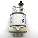 KIPA R12T Fuel Filter Water Separator 120AT NPT ZG1/4-19 with Fitting Complete Combo Filter For Automotive Racor R12T 10 Micron Marine Diesel Engine 3/8 Inch NPT Outboard Motor Durable Spin-on Housing