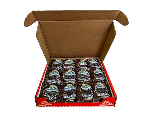 Muffin Town Double Chocolate Chip Muffins – 12 Individually Wrapped | 3.6 oz | Real Cocoa +...