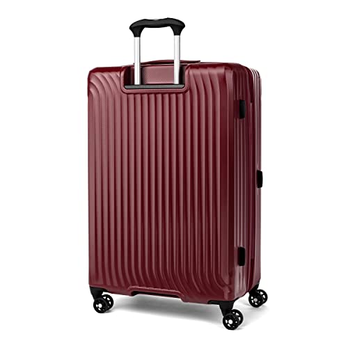 Image of Travelpro Maxlite Air Hardside Expandable Checked Luggage, 8 Spinner Wheels, Lightweight Hard Shell Polycarbonate Suitcase, Cabernet, Checked Large 28-Inch