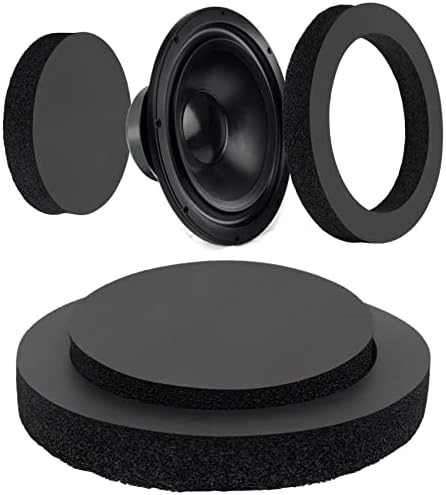 BENLIUDH Car Door Speaker Fast Rings Foam Bass Blockers, Car Universal Foam Speaker Enhancer System Kit for 6" and 6.5" Speaker 2 Pcs - Self Adhesive