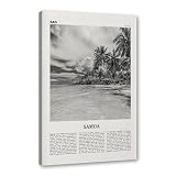 Póster de pared de viaje en blanco y negro, póster impreso de Boston, Los Ángeles, Portugal, Oregón, Florida, Samoa, Noosa Heads, pósteres de paisaje, decoración de sala de estar, dormitorio (SKU6, 20