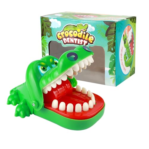 JSMTKJ Krokodil Spiel, Croco Doc Spiel, Krokodil Zähne Spielzeug Spiel, Beißt Nach Dem Zufallsprinzip für Kinder, Familienspiel, Partyspiel