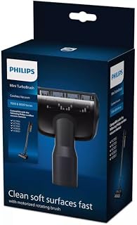 Philips Cepillo Mini TurboBrush para aspiradoras sin cable de las series 7000 y 8000, Limpia superficies blandas rápidamente, Compatible con: XC7053, XC7055, XC7057, XC8055, XC8057 (XV1684/01)