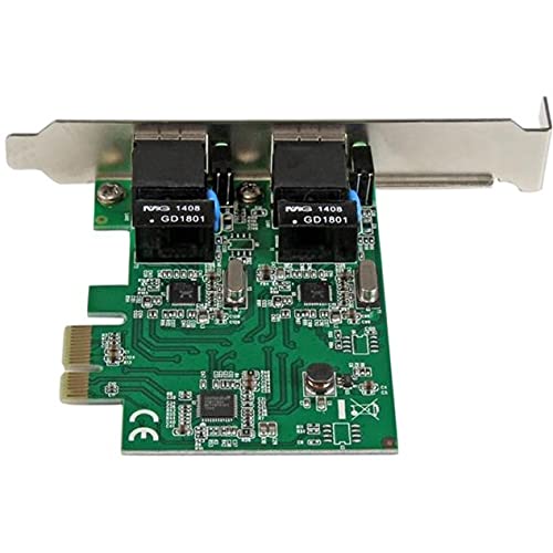 Image of StarTech.com Dual Port PCIe Network Card - Low Profile - RJ45 Port - Realtek RTL8111H Chipset - Ethernet Network Card - Dual Port Gigabit NIC (ST1000SPEXD4) | RJ45 Port, Realtek RTL8111H Chipset, Low Profile, Ethernet Network Card