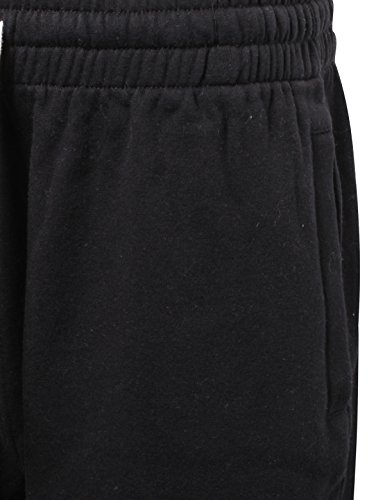 Progo Usa Men’s Shorts – Classic Fleece Workout Shorts - Men Shorts Casual With Elastic Waist (Black, X-Large) #TOP3