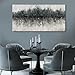 SDYA Black Abstract Wall Art Dark Green Canvas Prints Modern Wall Decoration Grey Living Room Picture Beroom Dining Room Office Decor 24x48 Inch Ready to Hang