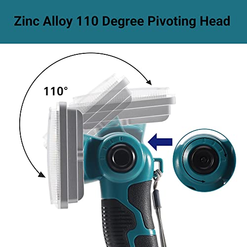 Dteztech 2000Lm Cordless Flashlight For Makita 18V Lxt Lithium-Ion Battery, Rechargeable Led Spotlight With Usb Port, 9W Led Work Light Use For Emergencies, Camping, Outdoor, Indoor… #TOP1