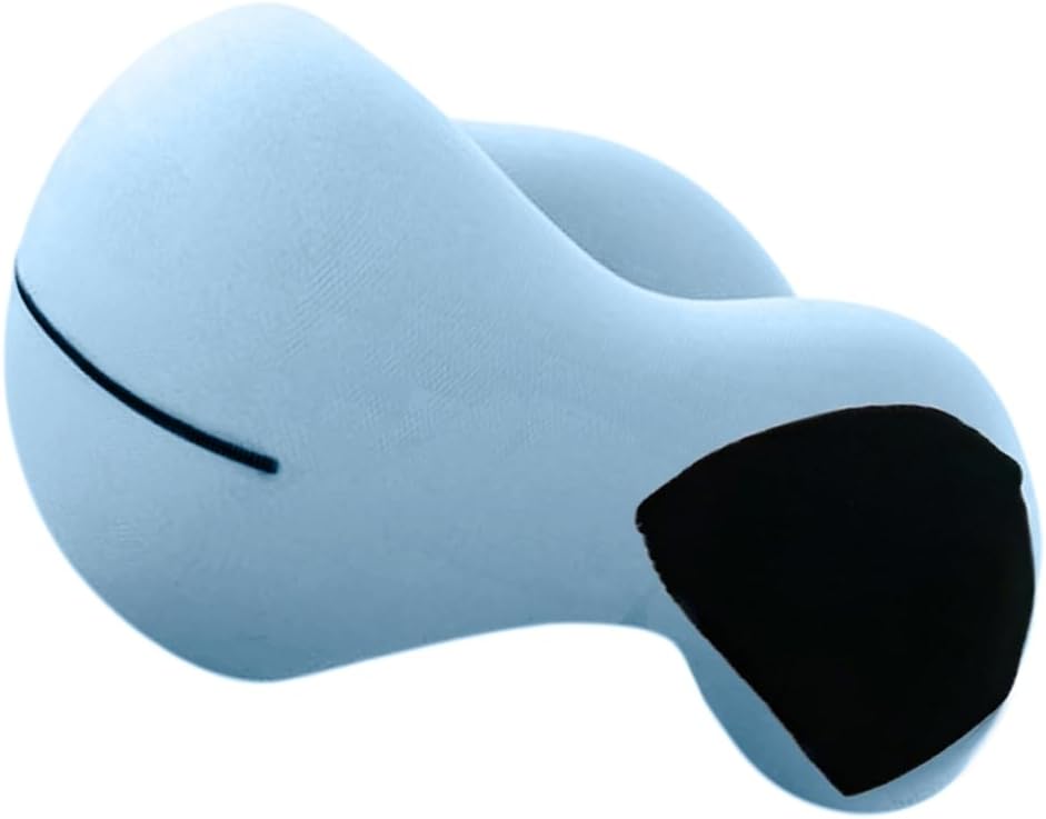 Face Down Pillow Memory Foam Travel Neck Pillow for Airplanes Train Car Washable