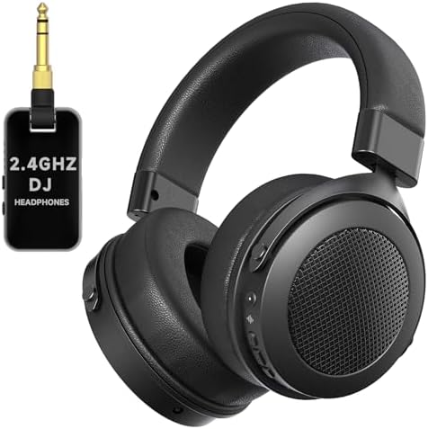 2.4GHz Wireless Headphones for Bass Guitar, 20ms Low Latency, Wir...