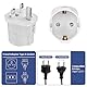 Adapter England Deutschland Stecker UK Adapter 3 Stück Steckdosenadapter England Typ G Travel Adapter Steckdose für England/Schottland/Irland/Dubai/Maldiven