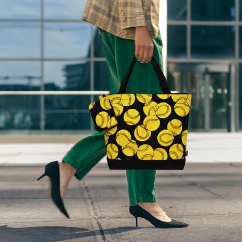 Image of NGIL Medium Top Zipper Closure Canvas Tote Bag with Attached Matching Coin Purse For Moms and Nurses