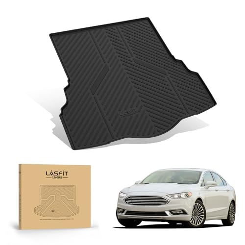 Image of LASFIT Cargo Mat for Ford Fusion 2013-2020, Only Fit Gasoline, Black