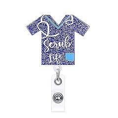 Blue Scrub Life Badge Reel