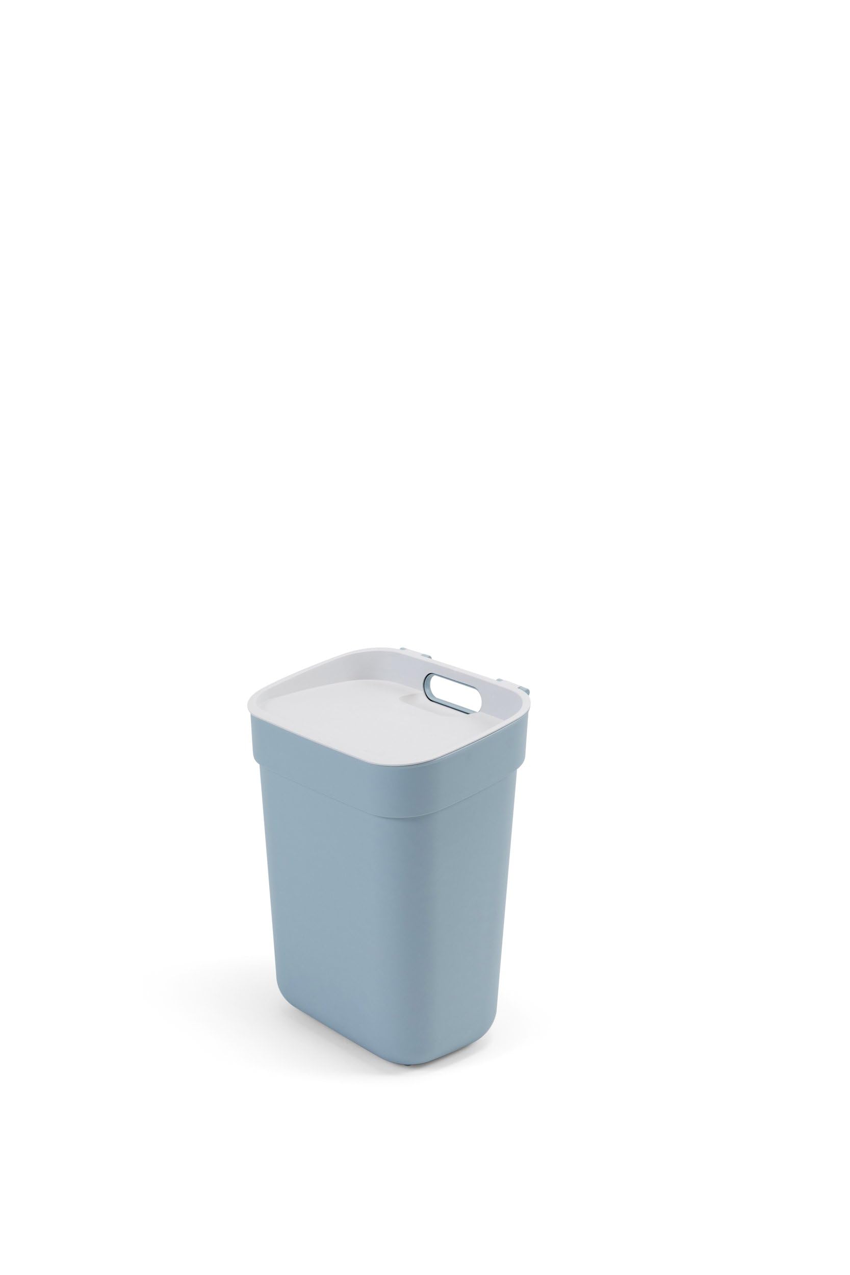 CURVER Ready to Collect 10L Sorting Bin - Ideal Under Sink - with Wall Bracket for Wall or Door - Kitchen, Bathroom, Laundry Room - 100% Recycled - Blue