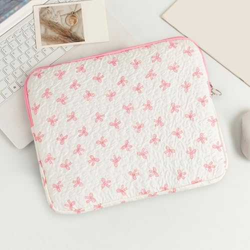 Funda para Laptop 13 Pulgadas con Diseño de Moño Rosada miniatura 4