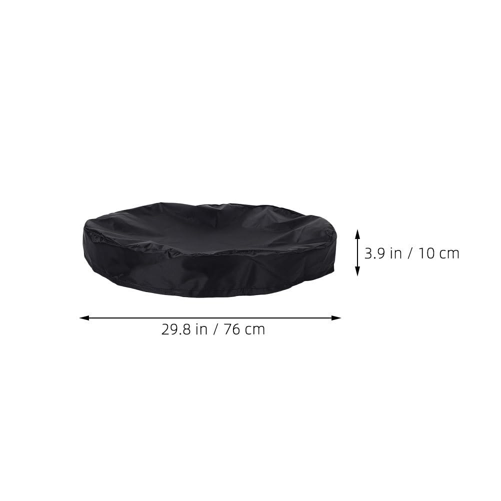 Mipcase 2 szt. Okrągły pokrowiec na stół: Oxford Cloth Ochraniacz na meble ogrodowe, odporny na warunki atmosferyczne - na patio, stolik kawowy, balkon,