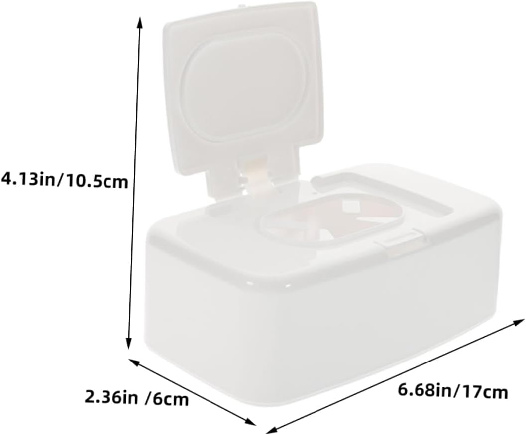 3pcs Wipes Dispenser with Lid Portable Wet Tissue Holder Dustproof Refillable Container for Wipes Convenient Design for Home Office and Travel